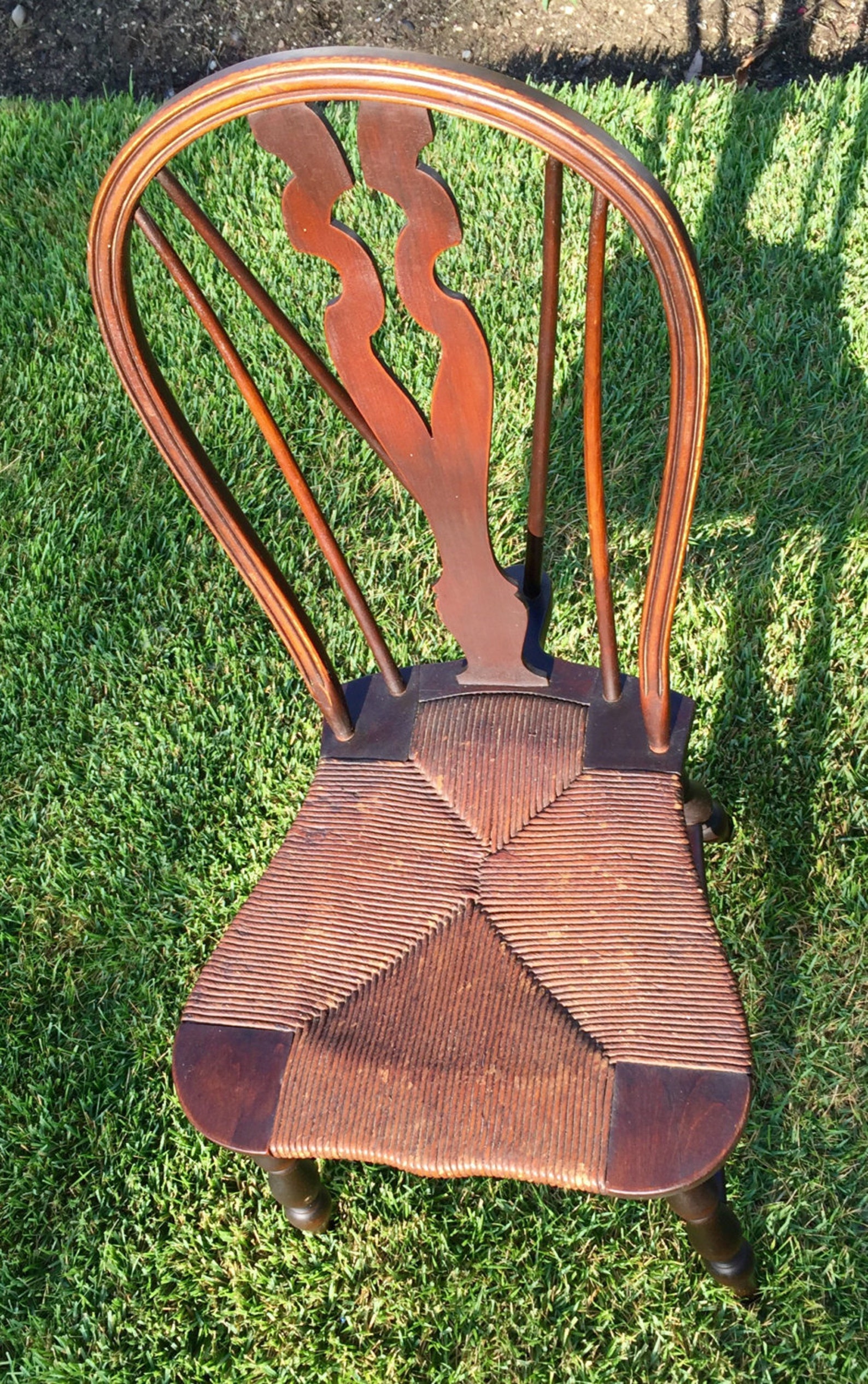 Vintage Karpen Bow Back Windsor Inspired Chair featuring Etsy