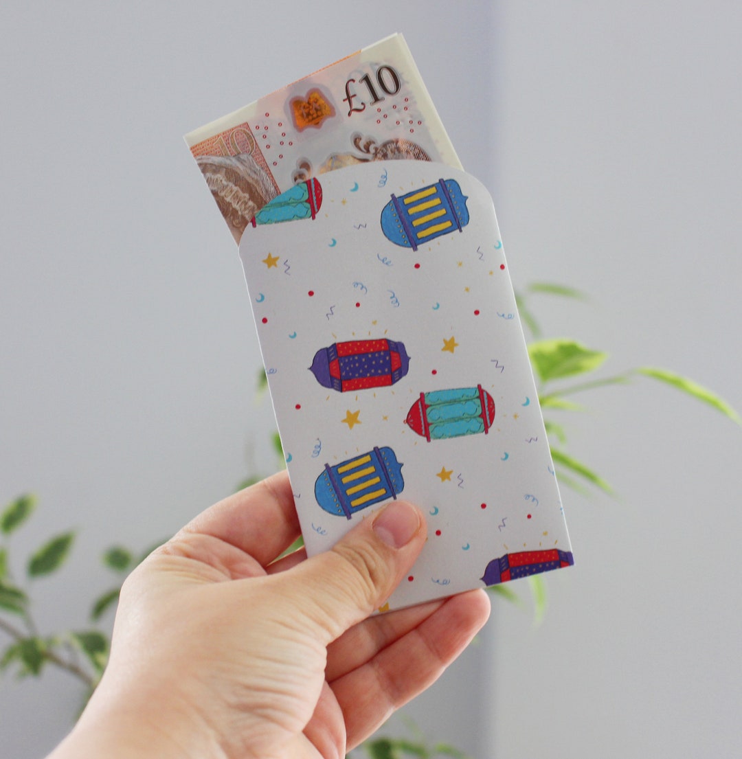 Eid Money Envelopes Lanterns Eidi Money Envelopes, Eid Gift, Ramadan