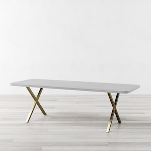 Battersea White Oak Dining Table
