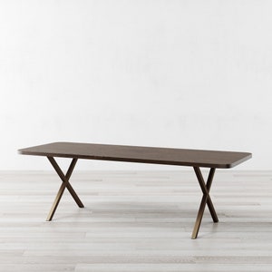 Battersea Brown Oak Dining Table