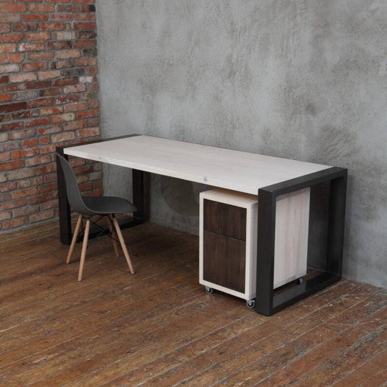 Arc Square Shaped Legs Office Desk