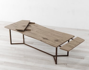 Dean Extendable Light Grey Oak Dining Table
