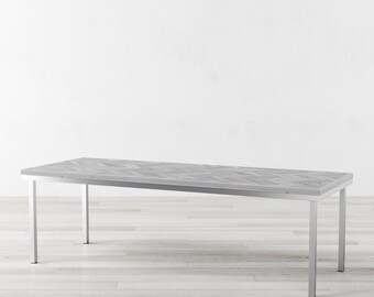 Medway Herringbone White Oak Dining Table