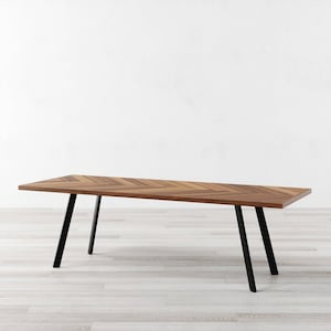 Prince Herringbone American Walnut Dining Table