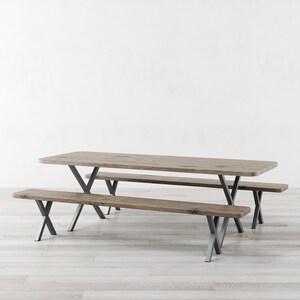 Battersea Light Grey Oak Dining Table