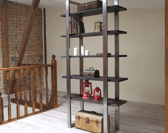 Heron Industrial Style Freestanding Shelving Unit