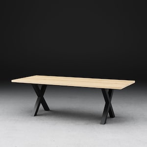 Bold Pale Oak Dining Table