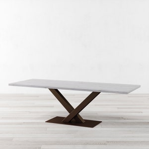 Victor White Oak Dining Table