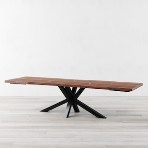Garnet X Walnut Live Edge Dining Table