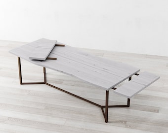 Infinity Extendable White Oak Dining Table