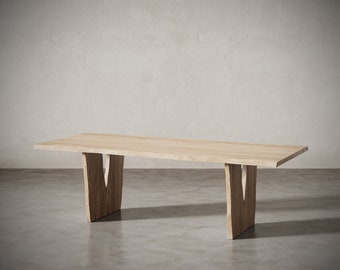 Odyssey Live Edge Natural Oak Dining Table