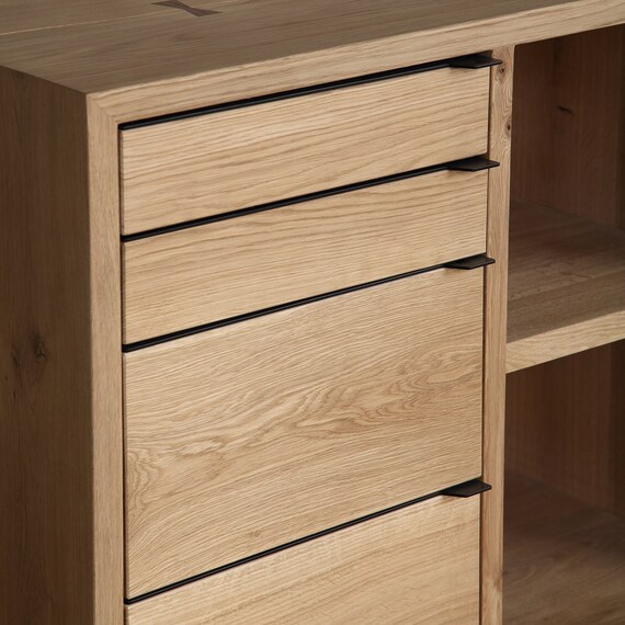 Belvoir Solid Live Edge Sideboard With Walnut Inlays