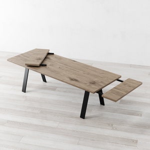 Albert Extendable Light Grey Oak Dining Table
