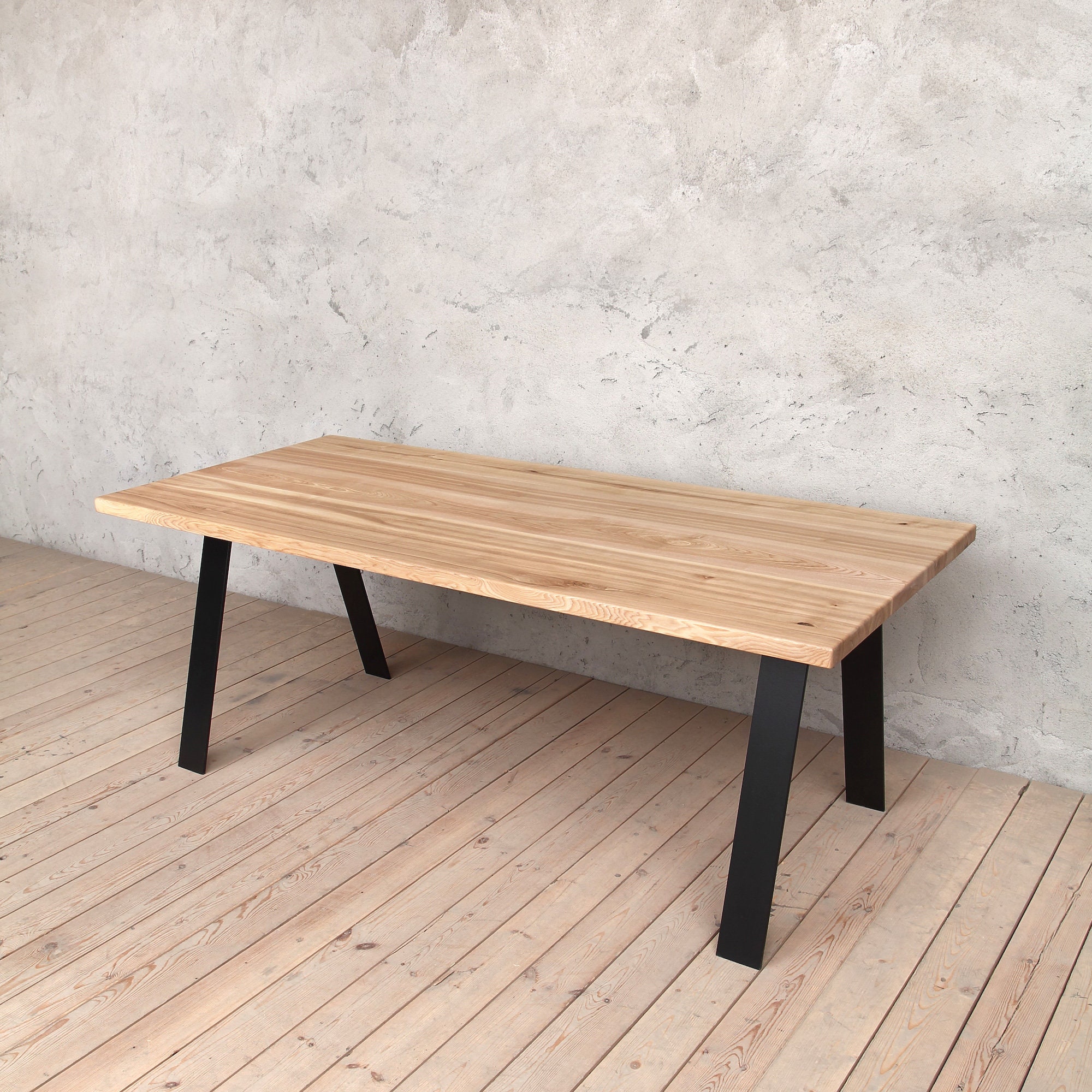 Black ash dining sale table
