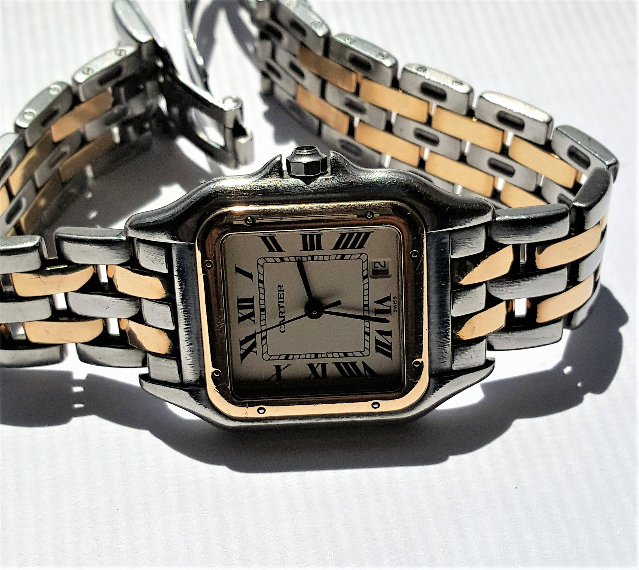 Cartier Panthere PANTHER Quartz WATCH 2 Rows of 18 K Etsy