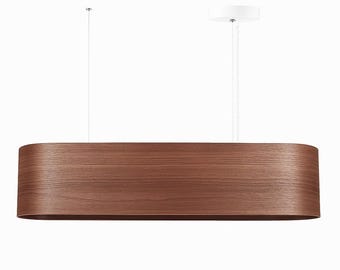 Wood Pendant Light – Modern Wood Chandelier – Mid Century Modern Pendant Lamp – Living Room Ceiling Light – Handmade Lighting