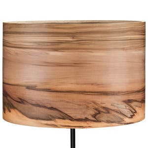 Special order for Carol- Wooden Floor Lamp - Total Height 190 cm -  Black Single lamp Base