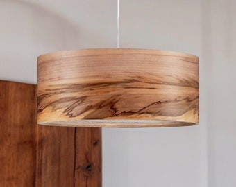 Minimalistic Natural Wood Pendant Lamp - Handcrafted Lighting Fixture