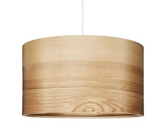 Pendant Light - Natural ASH Veneer Lampshade - Scandinavian Style Lamps "JENS"