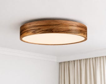 Infälld - Flytande lampa - Träfanerlampa