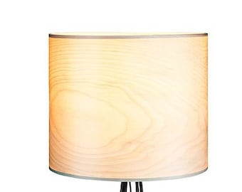 Floor Lamp Veneer - Natural Wood Veneer - Finnish Birch Tree Veneer - Scandinavian Style Wooden Floor Lamp - BERA