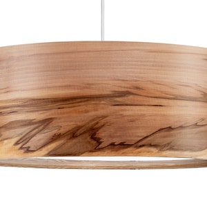 Wood Pendant Light, Ceiling Lamp, Dining Room Lighting, Wood Chandelier, Minimalistic Decor image 3