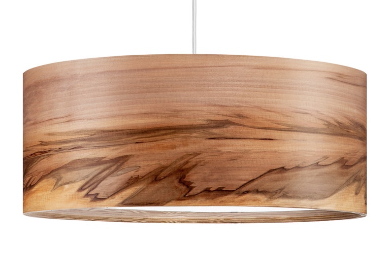 Wood Pendant Light, Ceiling Lamp, Dining Room Lighting, Wood Chandelier, Minimalistic Decor image 3