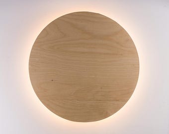 Wood Wall Lamp - Plug in Lamp