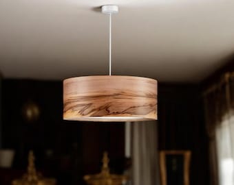Wooden Lamp with Natural Veneer – Minimalist Elegance