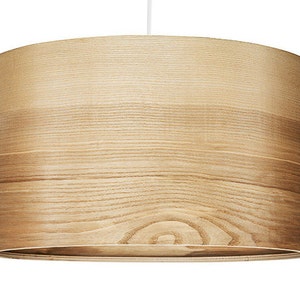 Pendant Light - Natural ASH Veneer Lampshade - Scandinavian Style Lamps "JENS"