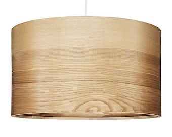 Pendant Light - Natural ASH Veneer Lampshade - Scandinavian Style Lamps "JENS"