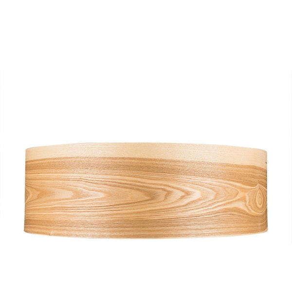 Flush Mount Floating Lamp - Wood Veneer Light, Wood Lamp, Wooden Ceiling Lamp