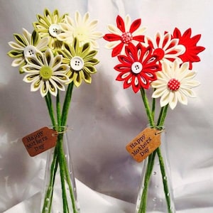 Personalised Gifts for Mum, Gift for Nan, Grandma Birthday, Gift For Her, Mothers Day Gift, Artificial Flower Vase Arrangement