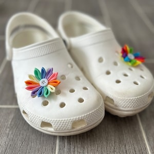 Flower Croc Charm, Rainbow Croc Charm, Charms for Crocs, Croc Charms, Croc Jibbitz, Jibbitz for Crocs, Shoe Charms, Gifts For Her
