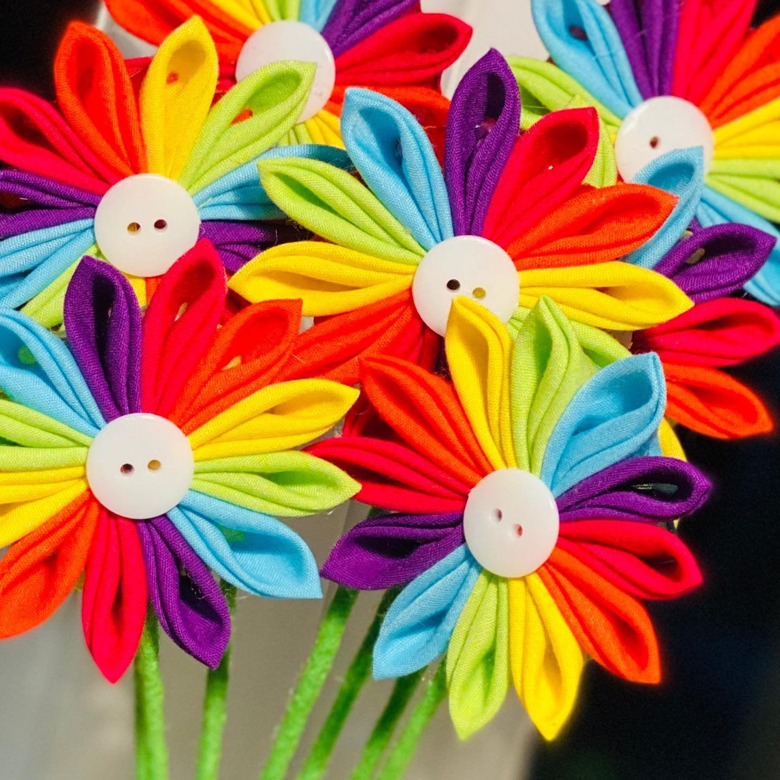 Artificial Flower Vase Arrangement Bunch Home Decor Etsy