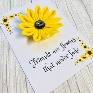Cadeau pour ami, cadeau tournesol, cadeau pour meilleur ami, cadeau souvenir, carte positive, cadeau ramenez-moi, cadeau positivité, cadeau d'amitié