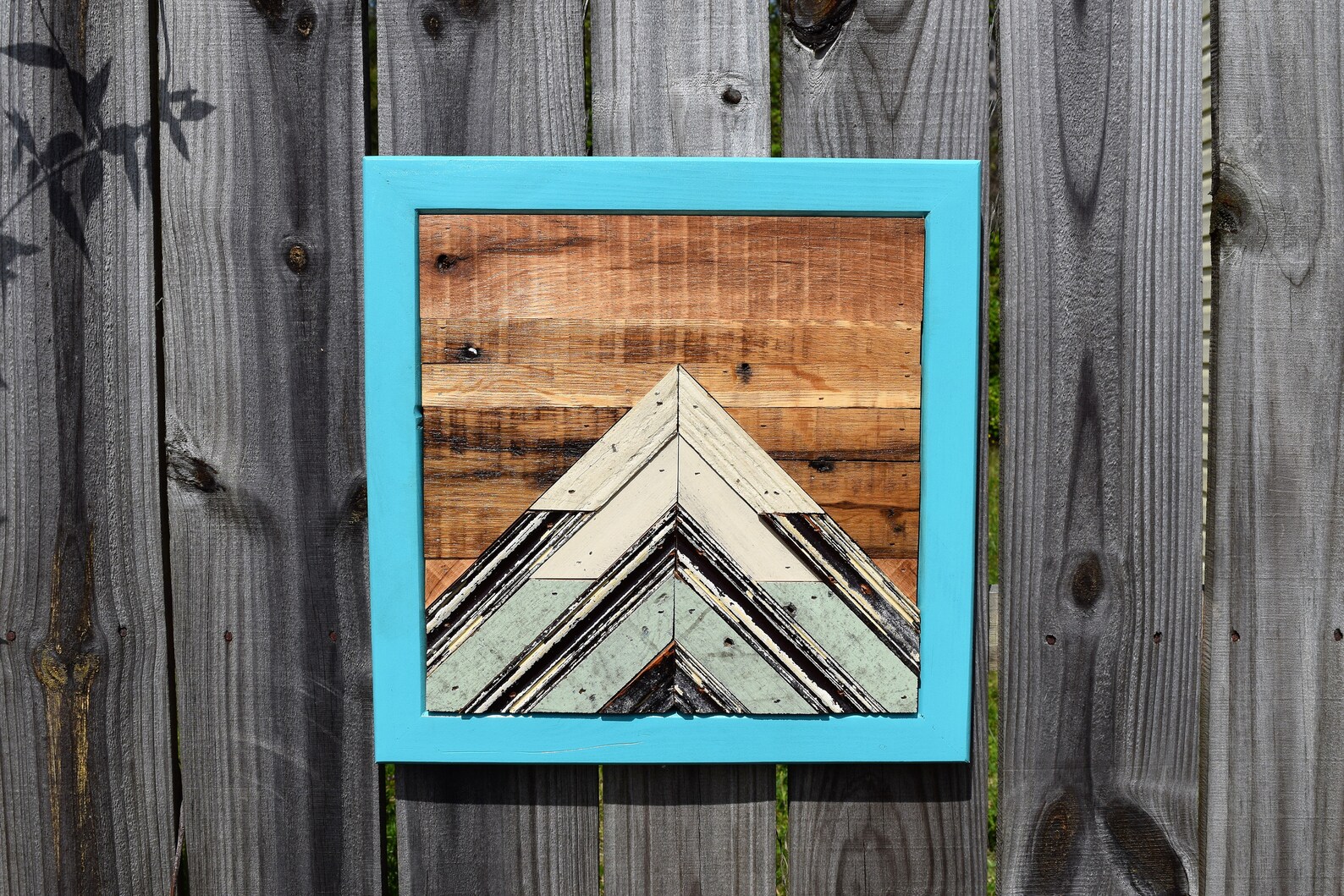 Mountain Wood Art Reclaimed Wood Wall Art Mountain Wall Etsy