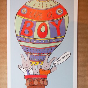 Es un niño, Nuevo bebé, Tarjeta de felicitaciones