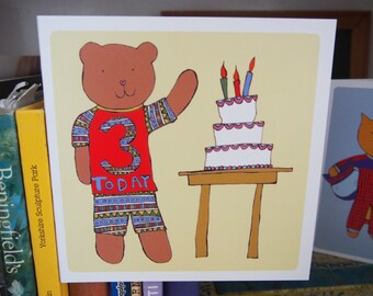 3 Today - 3rd birthday card