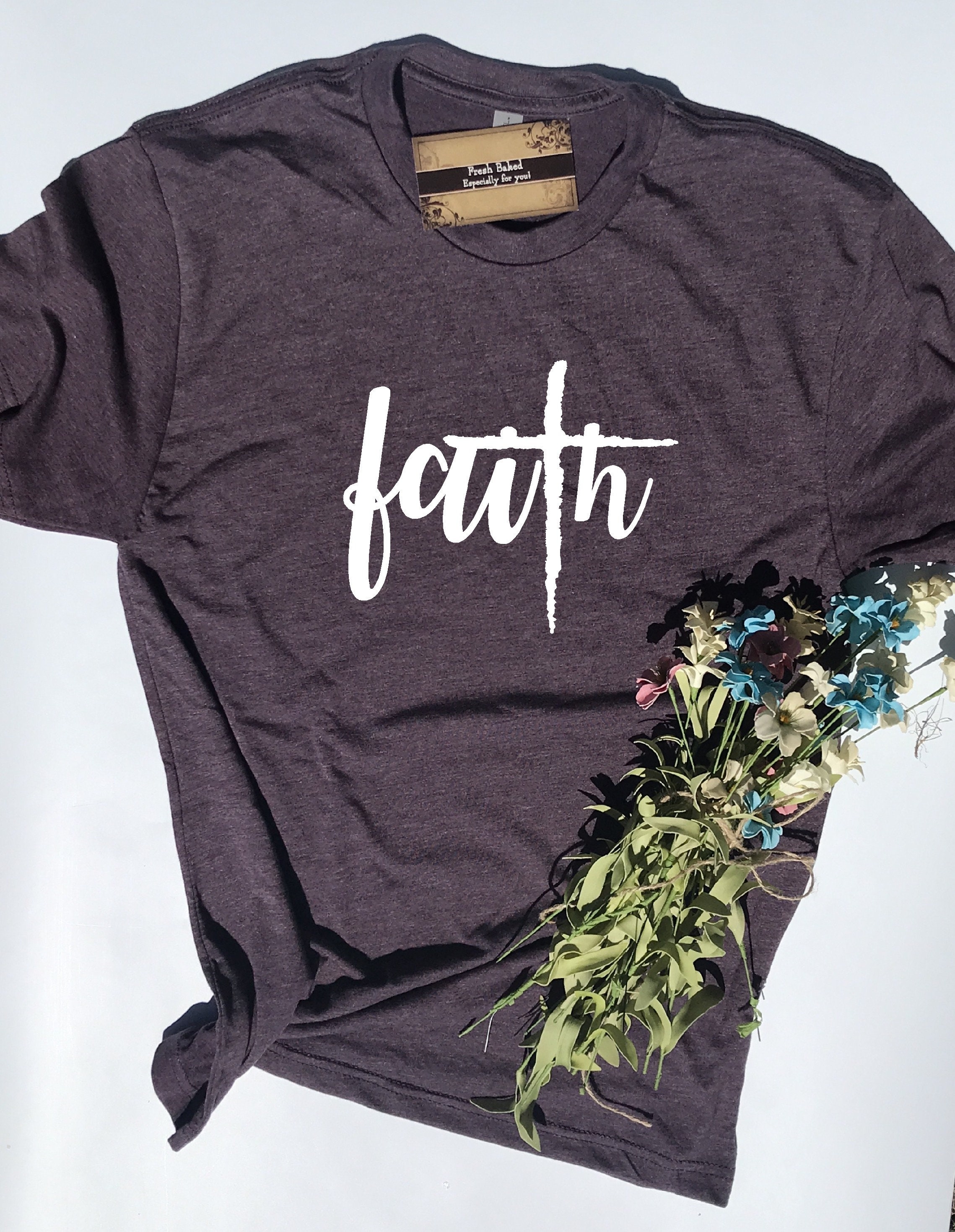 Custom Glitter Faith T Shirt | Faith Shirts | Christian TShirts