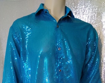 Mens Sequin Shirt - Etsy
