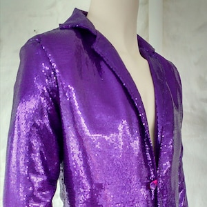 Purple sequin jacket