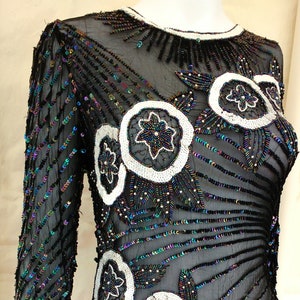 Vintage hand sequin and beaded top