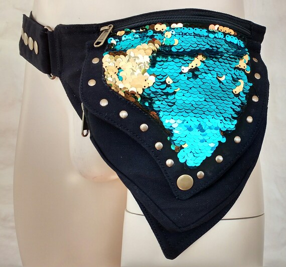 sequin bum bag
