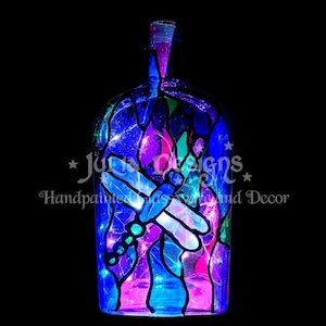 Jewel Dragonfly Bottle Light