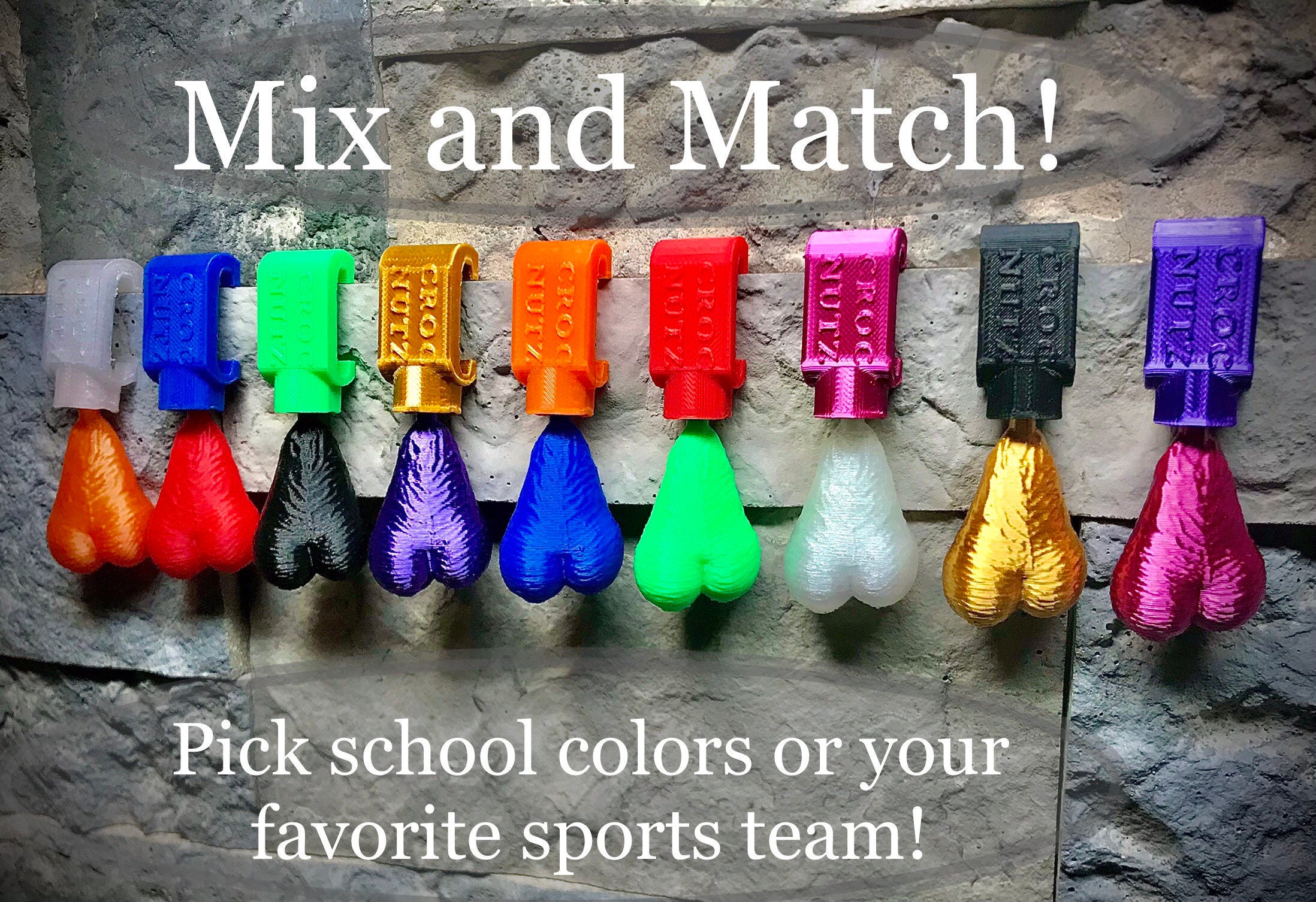 CROC NUTS / Croc Balls New Colors Mix and Match Made Etsy