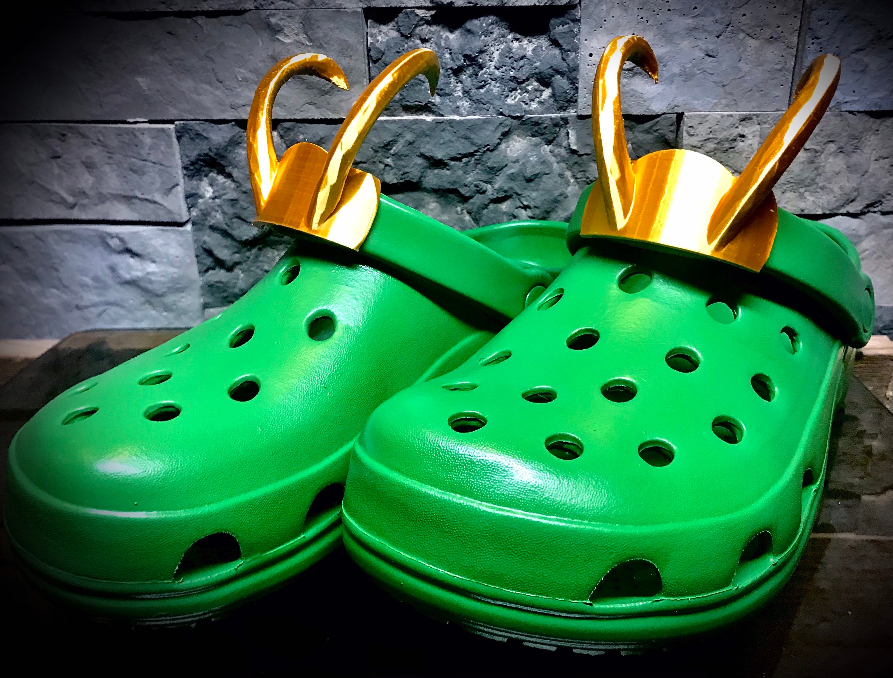 Pair of Croc Loki / Alligator Loki Marvel Novelty Croc Crowns Etsy
