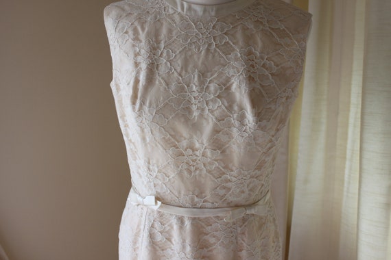 Emma Domb Vintage 2 piece Cream Lace Dress