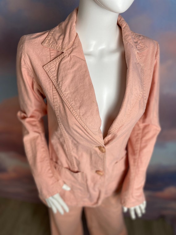 1970s Suit Women's Pantsuit Leisure Suit Pink Two Pie… Gem