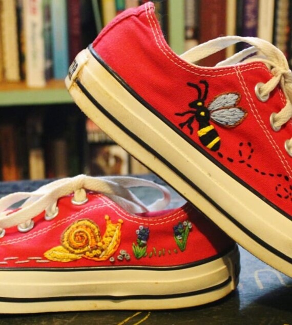 custom embroidered converse